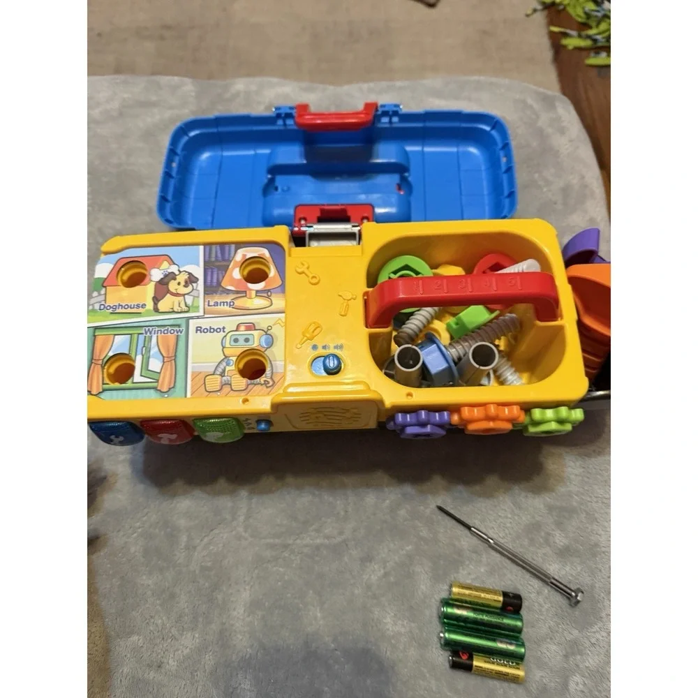 VTech Drill & Learn Toolbox Electronic Learning Toy Lights‎ Sounds Working